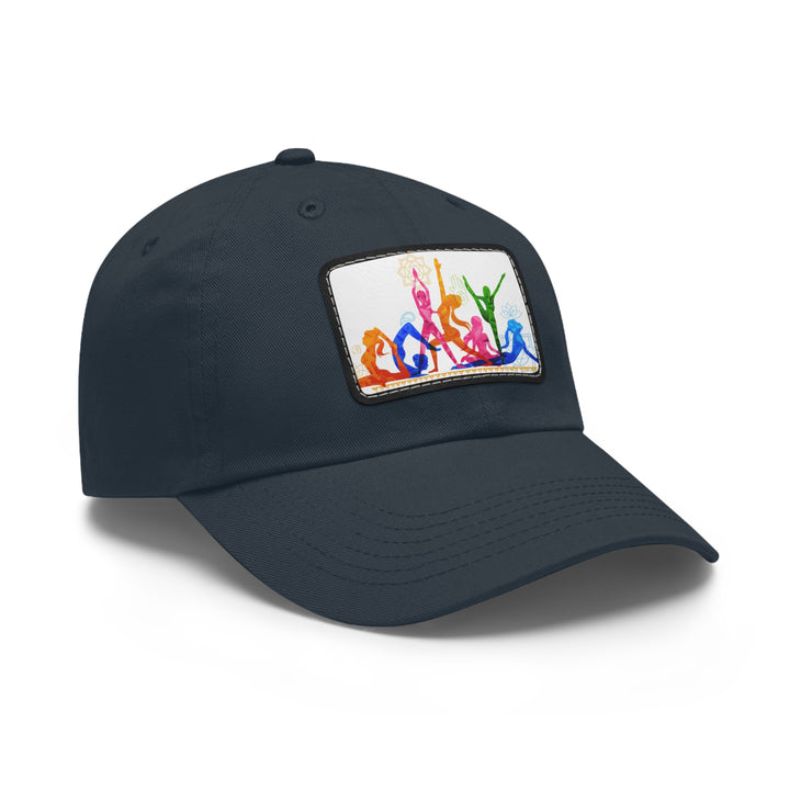 Yoga Dad Hat with Leather Patch (Rectangle)