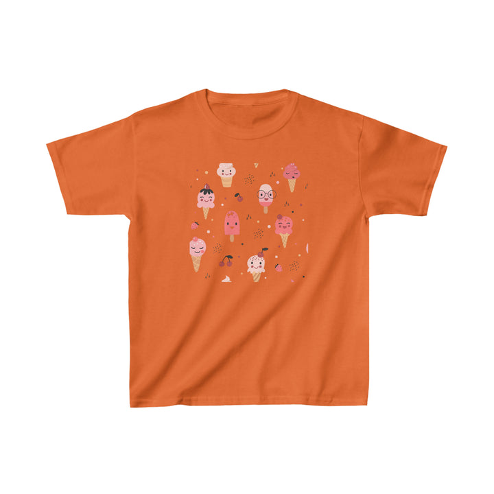 Ice Cream Pattern Kids Heavy Cotton™ Tee