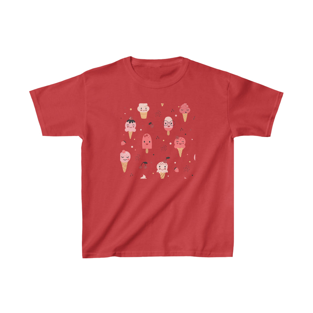 Ice Cream Pattern Kids Heavy Cotton™ Tee