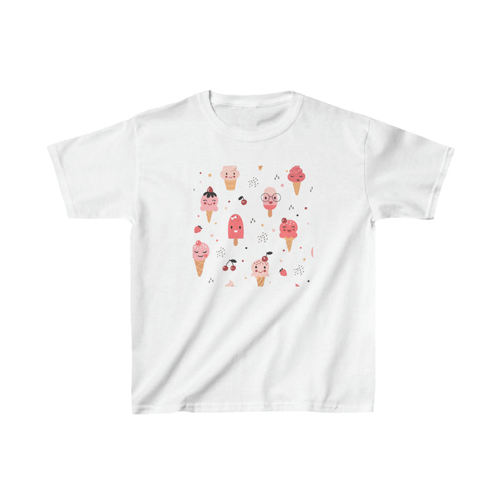 Ice Cream Pattern Kids Heavy Cotton™ Tee