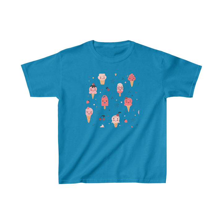 Ice Cream Pattern Kids Heavy Cotton™ Tee