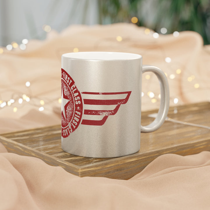 First Class Metallic Mug (Silver\Gold)