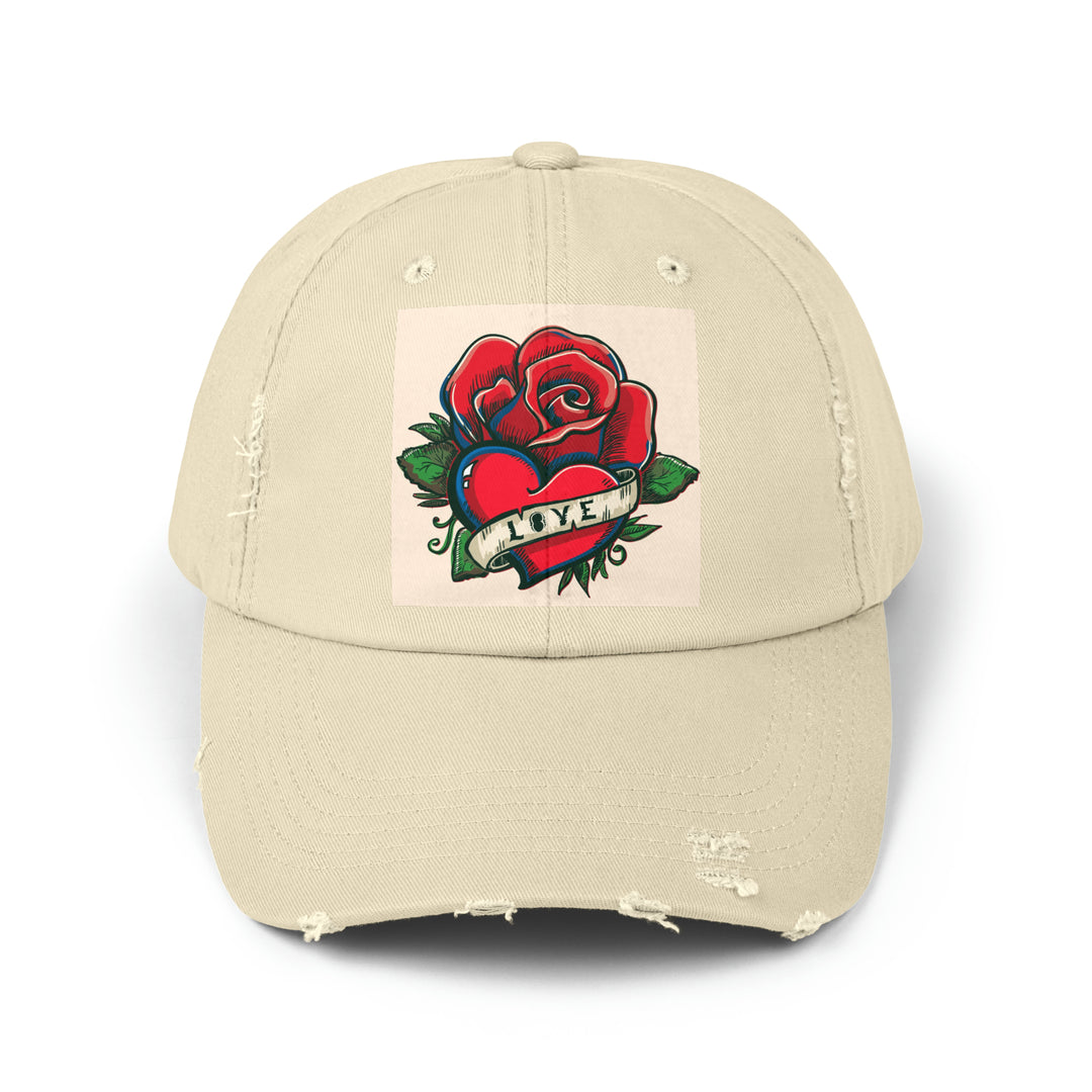 Love Unisex Distressed Cap