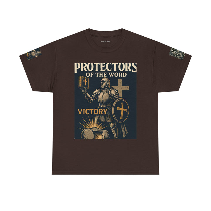 Protectors of the Word Premium Christian T-Shirt — 'Victory' Knight Design with John 14:6 Scripture