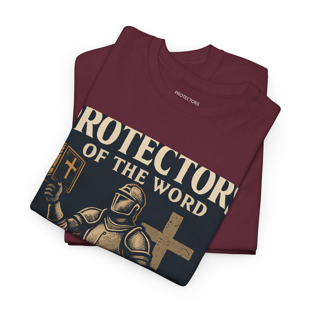 Protectors of the Word Premium Christian T-Shirt — 'Victory' Knight Design with John 14:6 Scripture