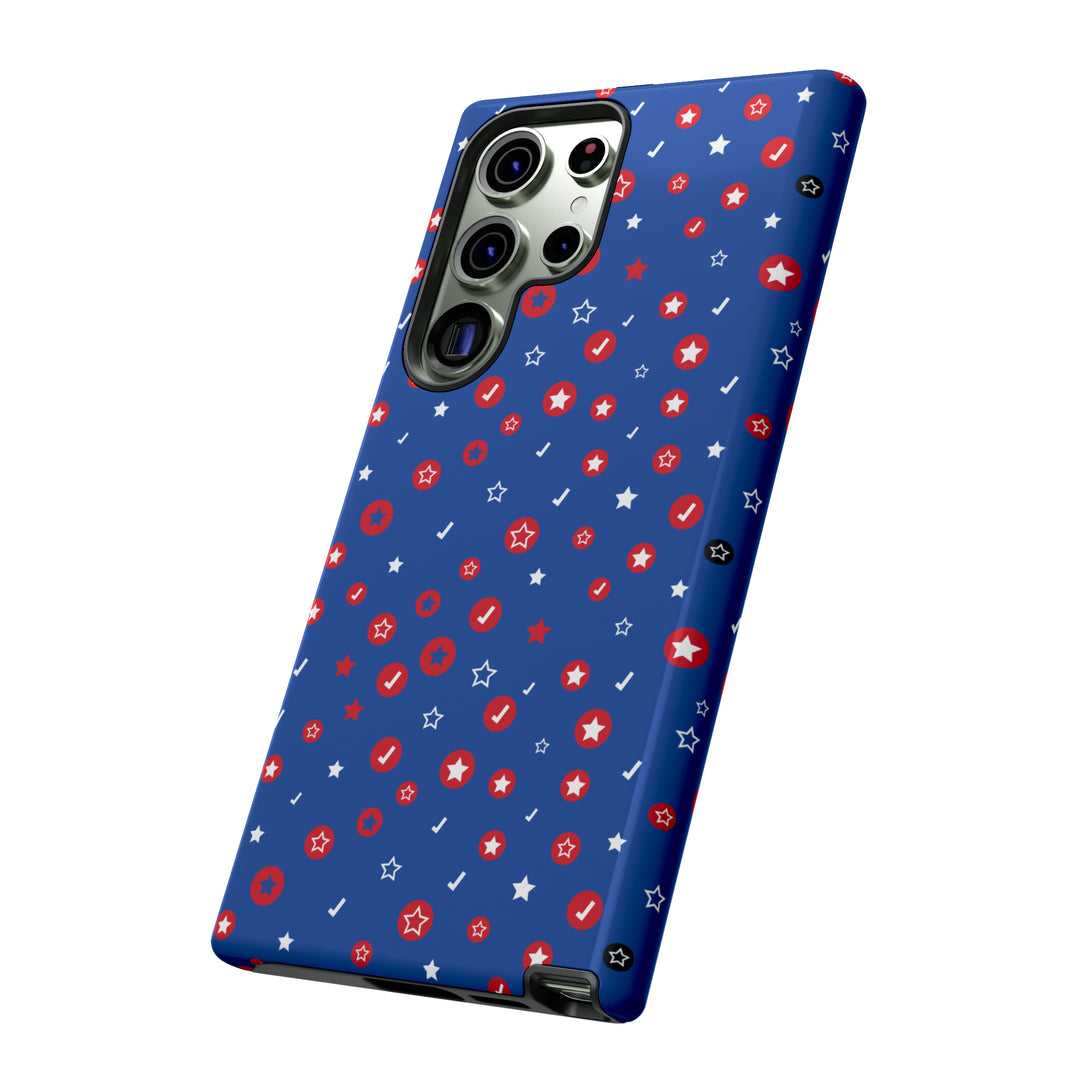 Checks and Stars Tough Phone Case