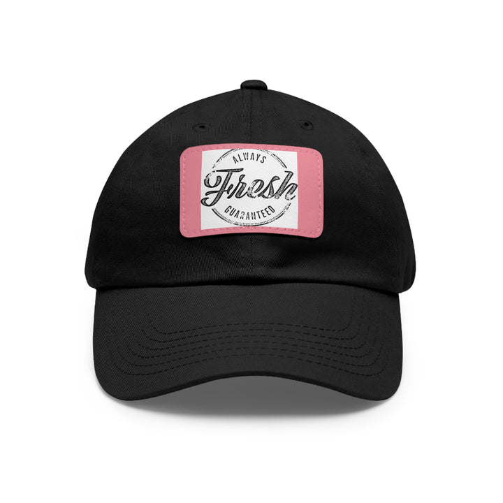 Always Fresh Dad Hat with Leather Patch (Rectangle)