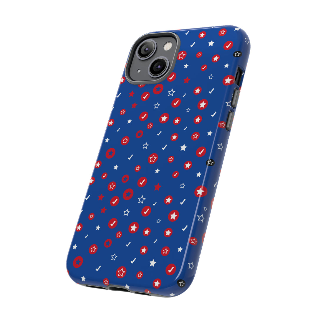 Checks and Stars Tough Phone Case