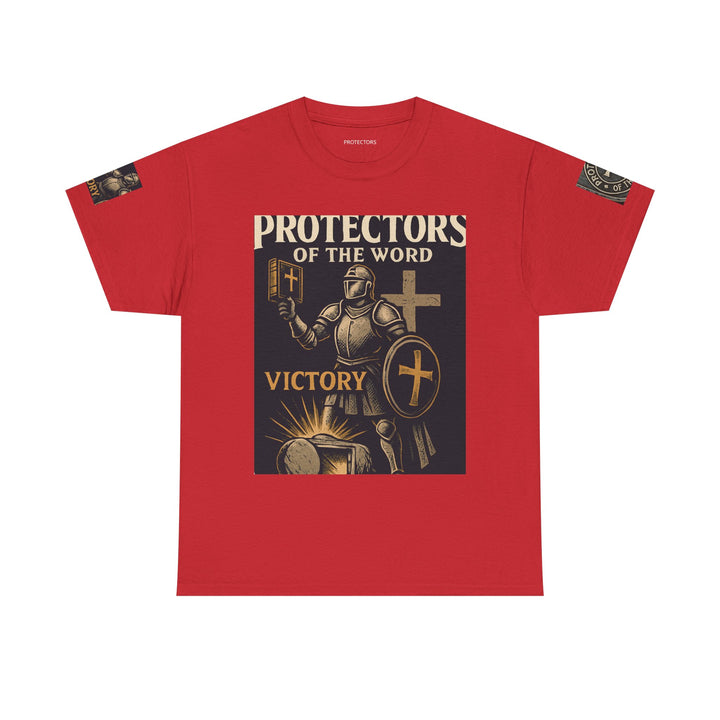 Protectors of the Word Premium Christian T-Shirt — 'Victory' Knight Design with John 14:6 Scripture