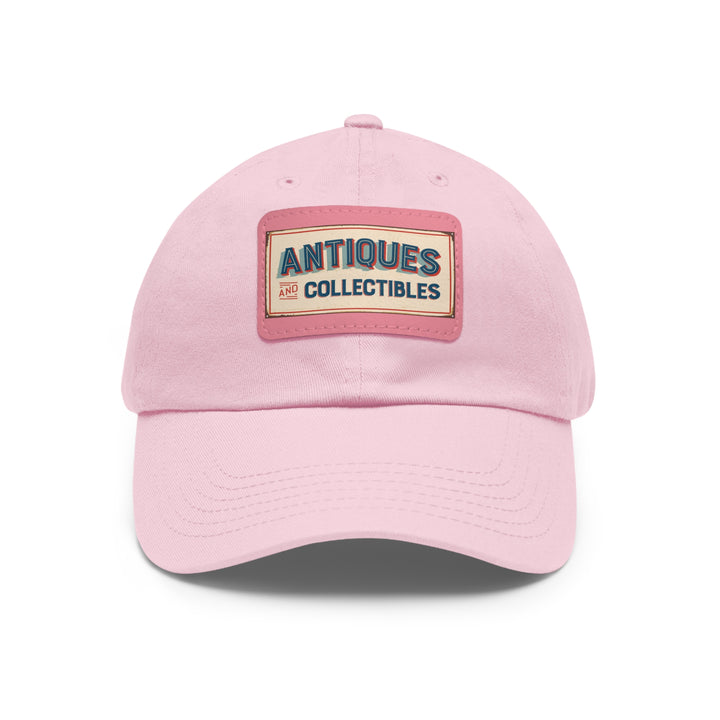 Antiques and Collectibles Dad Hat with Leather Patch (Rectangle)