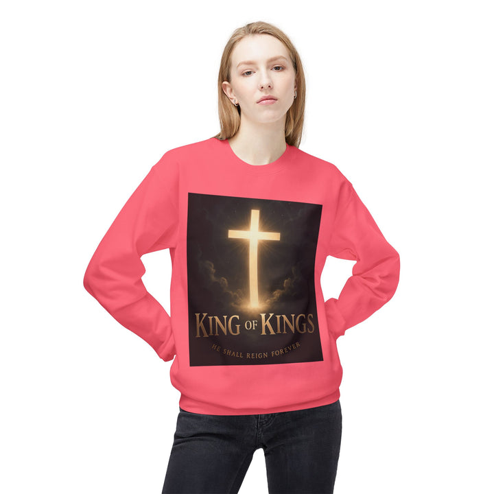 Christian Crewneck Sweatshirt - "King of Kings / Lord of Lords" Religious Pullover