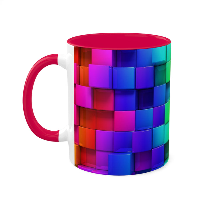 Rainbow of Colorful Boxes Colorful Mugs, 11oz