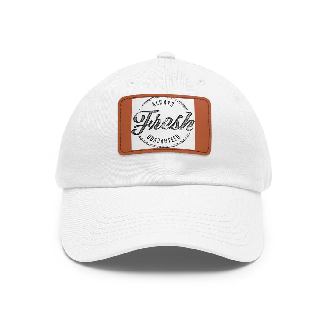 Always Fresh Dad Hat with Leather Patch (Rectangle)