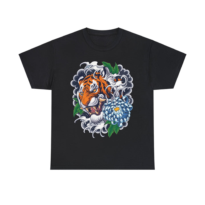 Japanese Style Tiger Unisex Heavy Cotton Tee