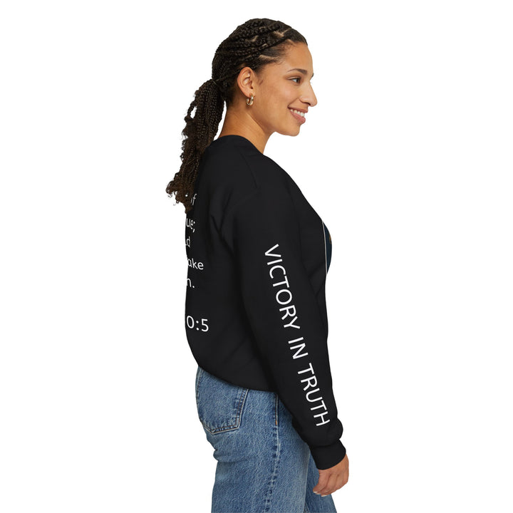 Knight Shield Crewneck Sweatshirt — "Protectors of the Word Victory"