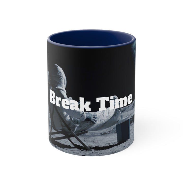 Break Time Accent Coffee Mug, 11oz