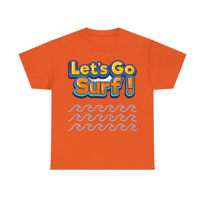 Let's Go Surf Unisex Heavy Cotton Tee