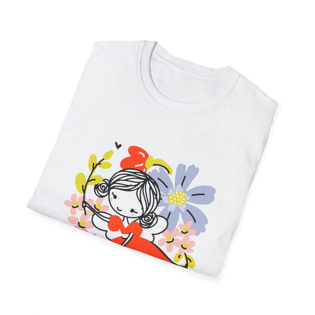 Cute Flying Forest Fairie Unisex Softstyle T-Shirt