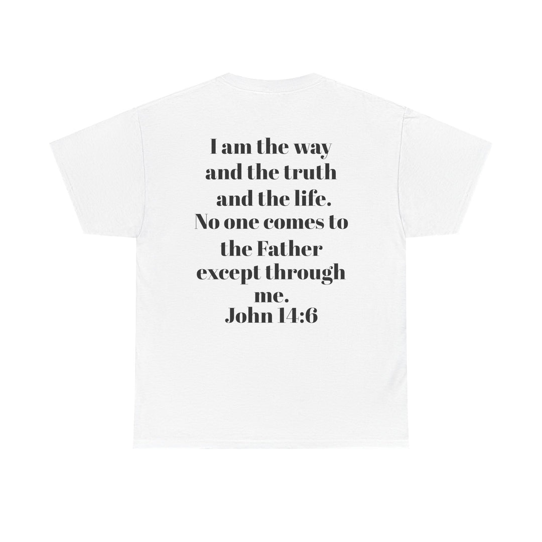 Protectors of the Word Christian T-Shirt No Sleeve Design — 'Victory' Knight Design with John 14:6 Scripture