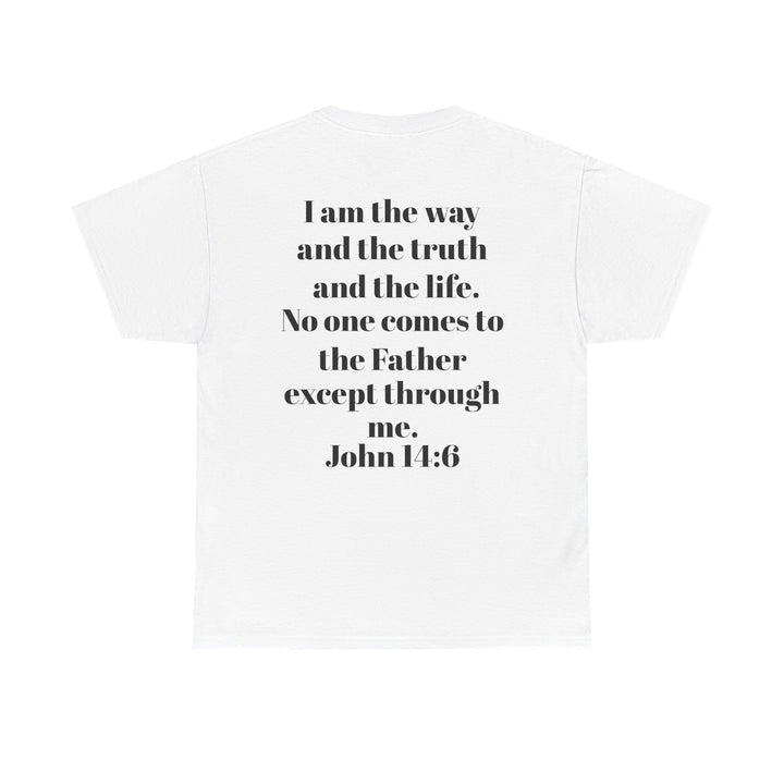 Protectors of the Word Christian T-Shirt No Sleeve Design — 'Victory' Knight Design with John 14:6 Scripture