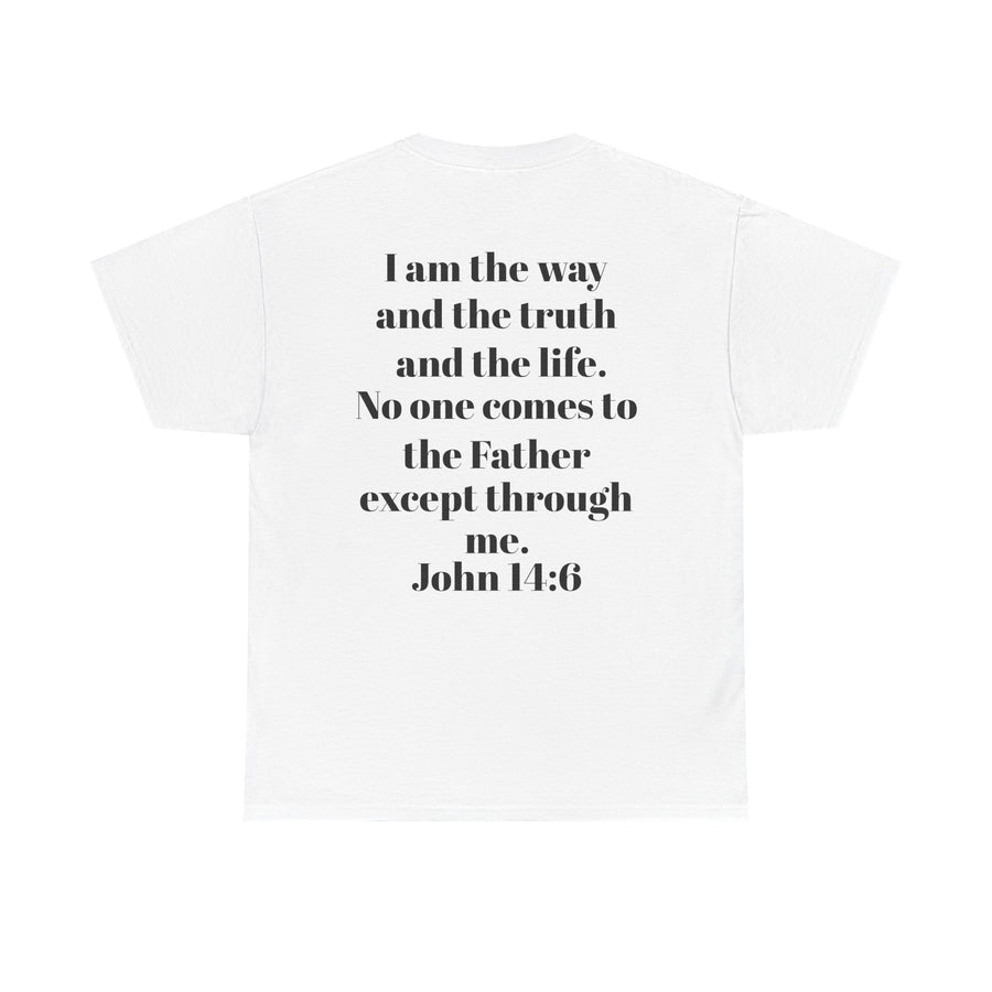 Protectors of the Word Christian T-Shirt No Sleeve Design — 'Victory' Knight Design with John 14:6 Scripture