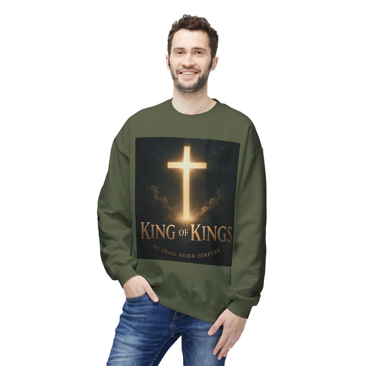 Christian Crewneck Sweatshirt - "King of Kings / Lord of Lords" Religious Pullover