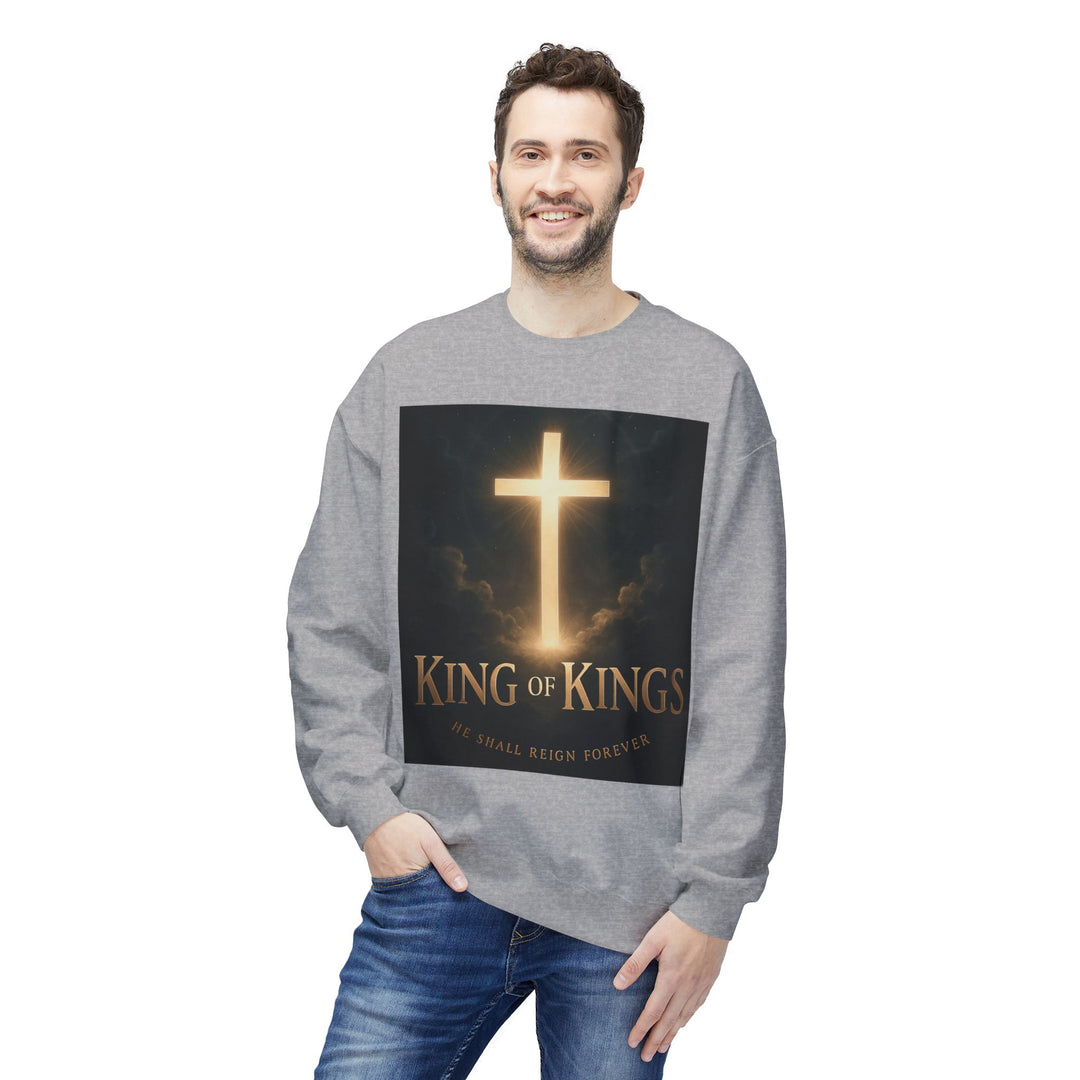 Christian Crewneck Sweatshirt - "King of Kings / Lord of Lords" Religious Pullover