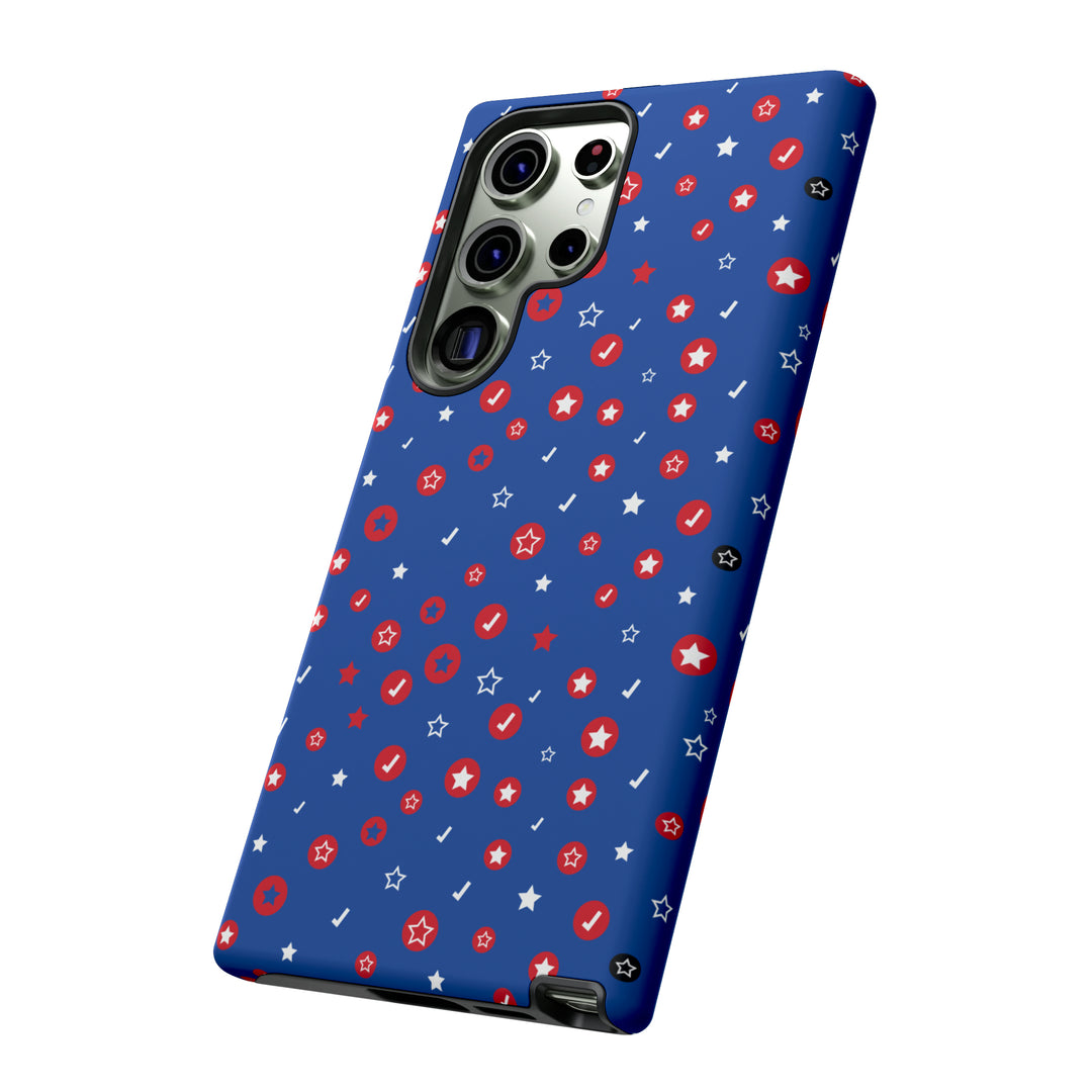 Checks and Stars Tough Phone Case