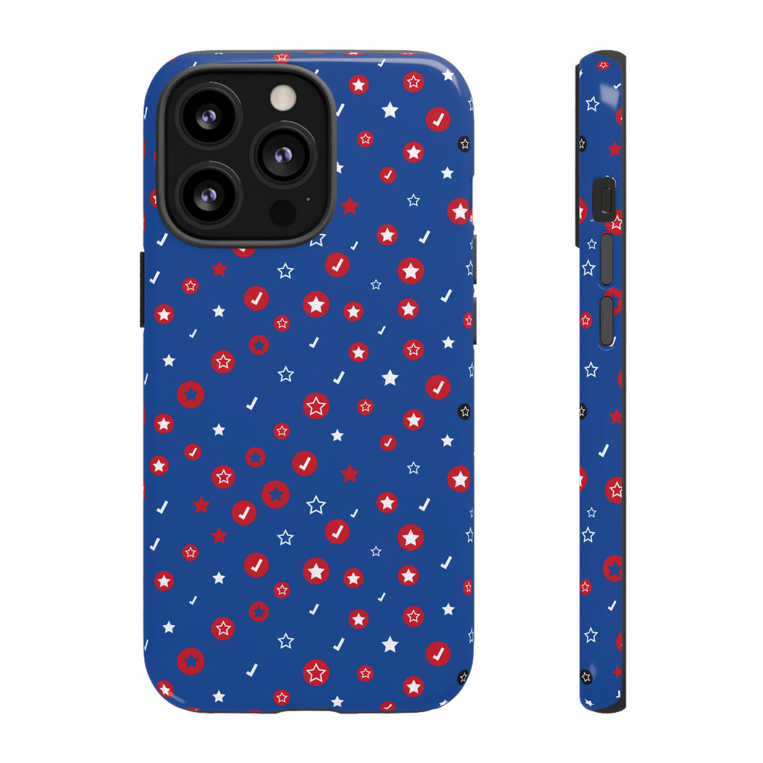 Checks and Stars Tough Phone Case