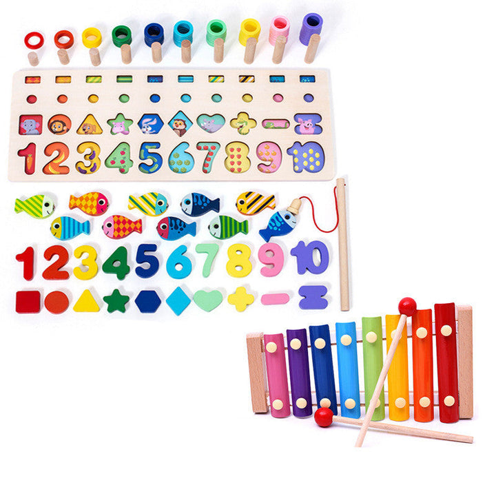 3D Alphabet and Number Puzzle – Wooden Educational Toy for Toddlers