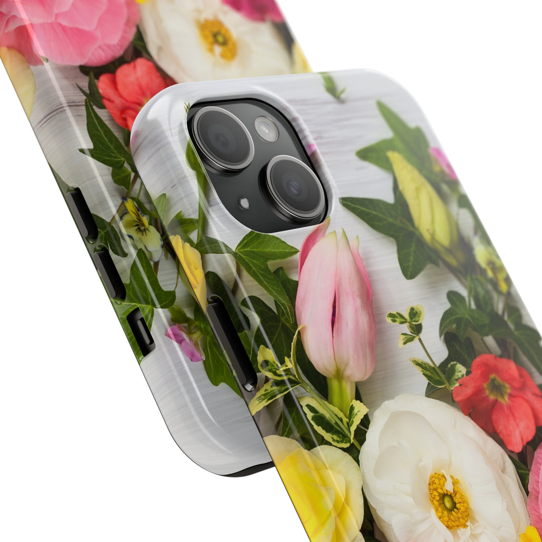 iPhone Flowers Tough Phone Case