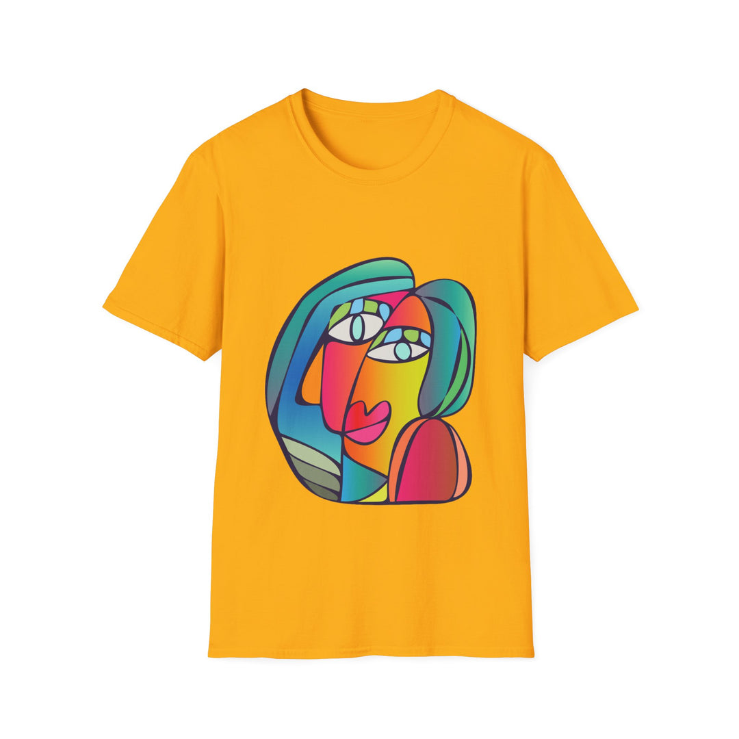 Cubism Girl Unisex Softstyle T-Shirt