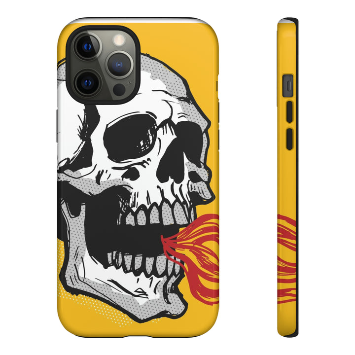 Skull Fire Tough Phone Case