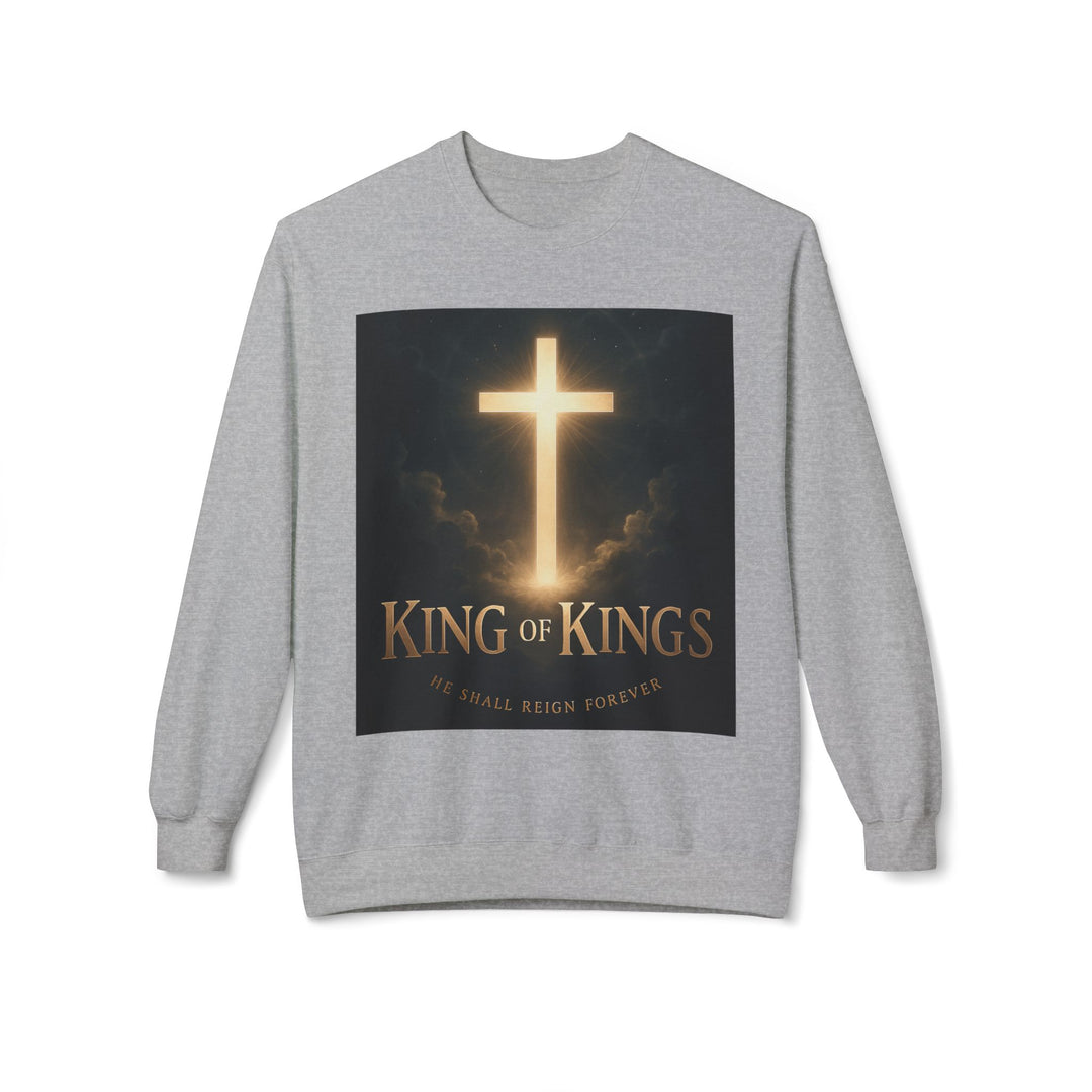 Christian Crewneck Sweatshirt - "King of Kings / Lord of Lords" Religious Pullover