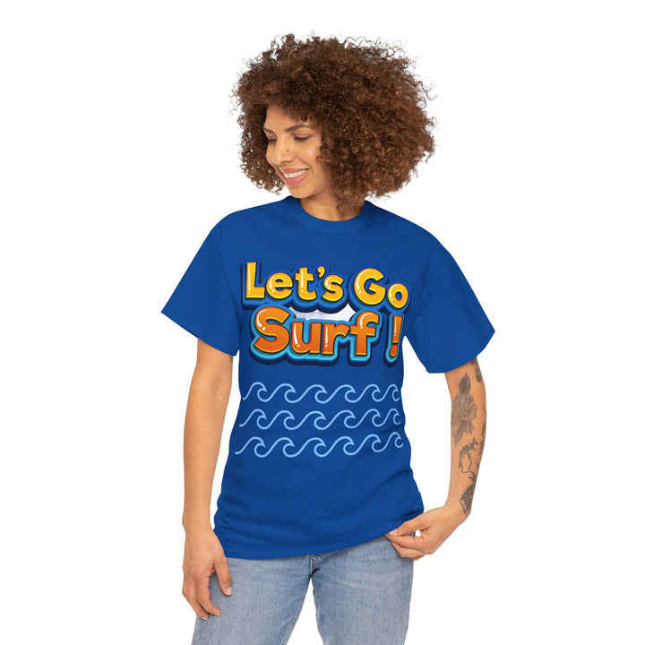 Let's Go Surf Unisex Heavy Cotton Tee