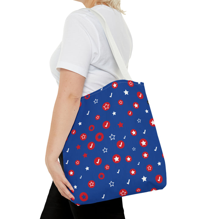 Symbol Pattern Tote Bag (AOP)