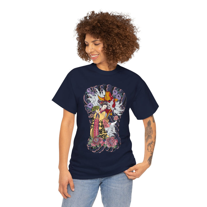 Geisha Woman Unisex Heavy Cotton Tee