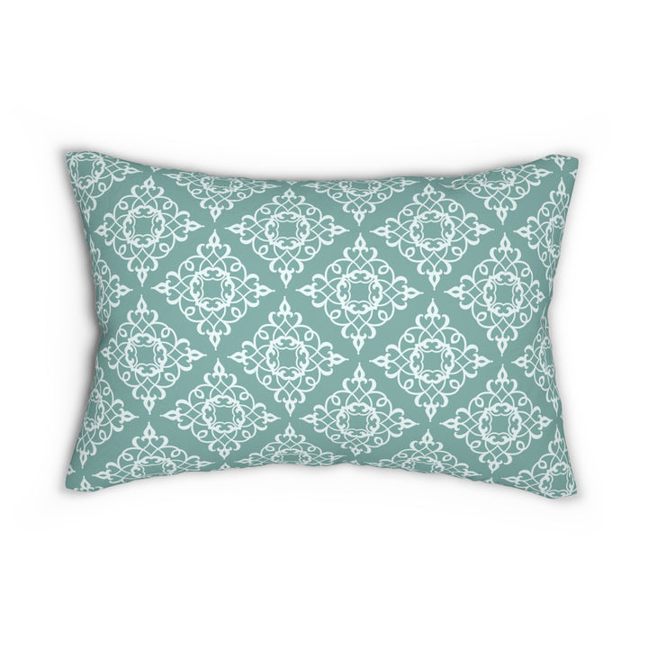 Pretty Pattern Style Spun Polyester Lumbar Pillow