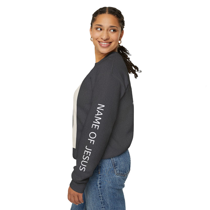 Knight Shield Crewneck Sweatshirt — "Protectors of the Word God Saves"