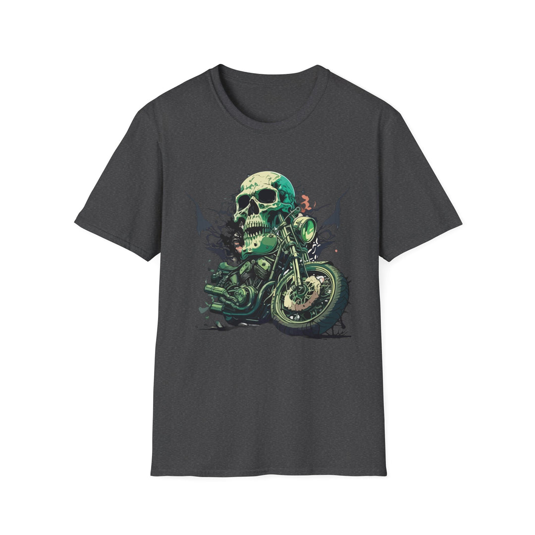 Vintage Skull Biker Unisex Softstyle T-Shirt