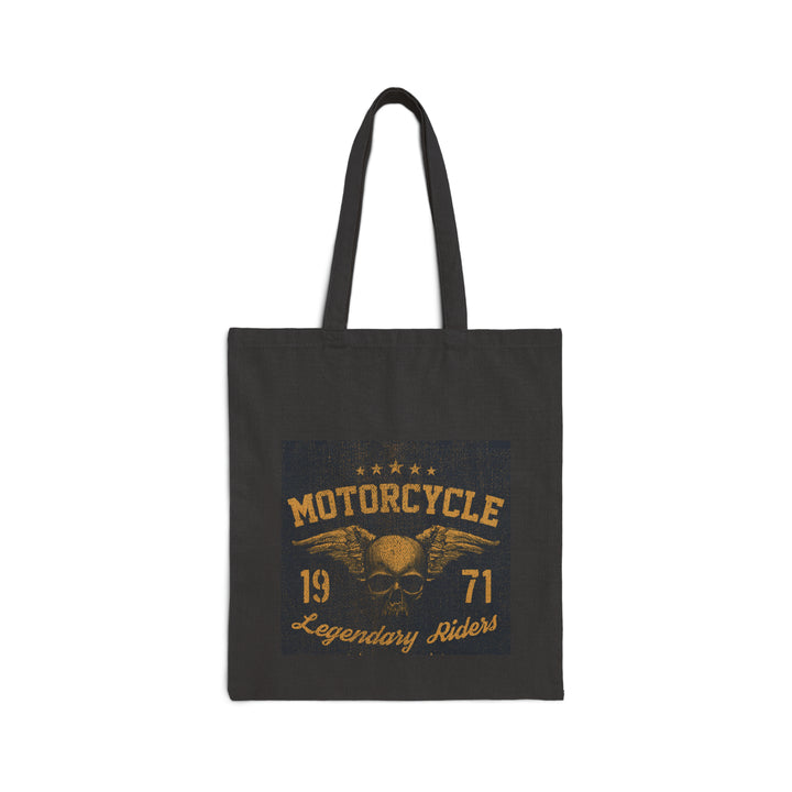 Motorcycle Legendary Riders Cotton Canvas Tote Bag