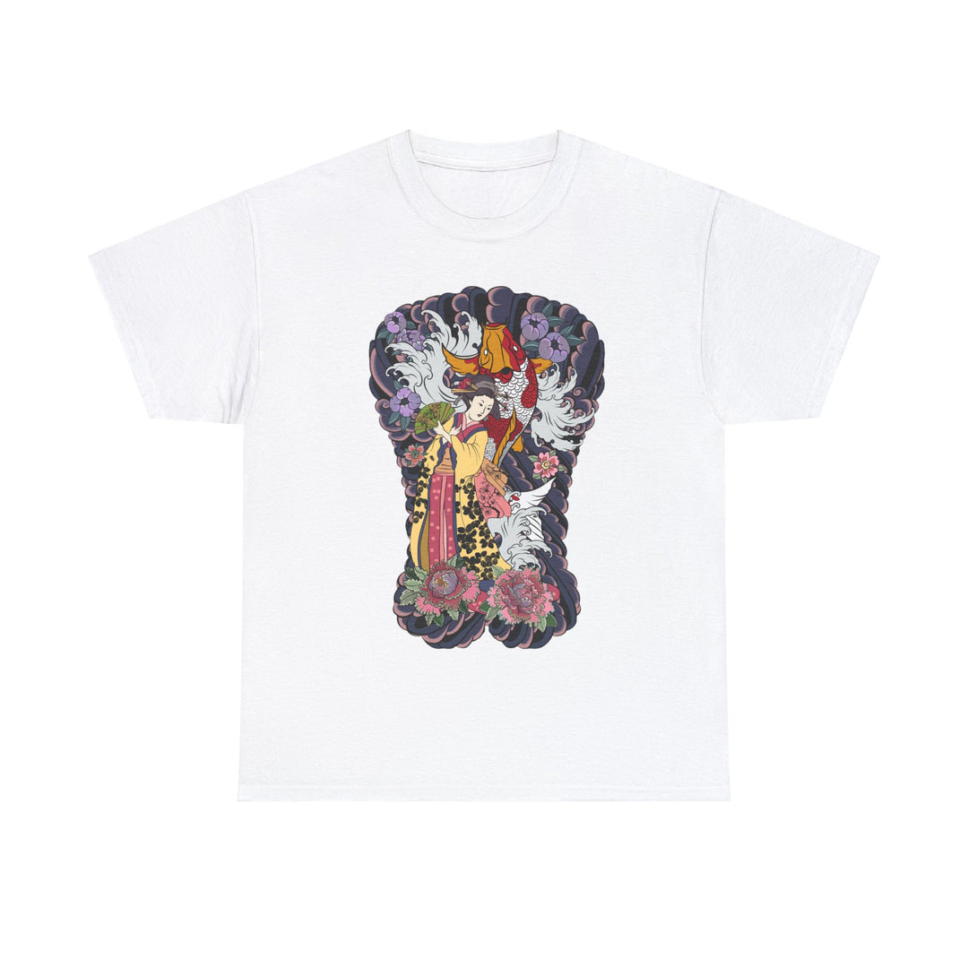 Geisha Woman Unisex Heavy Cotton Tee