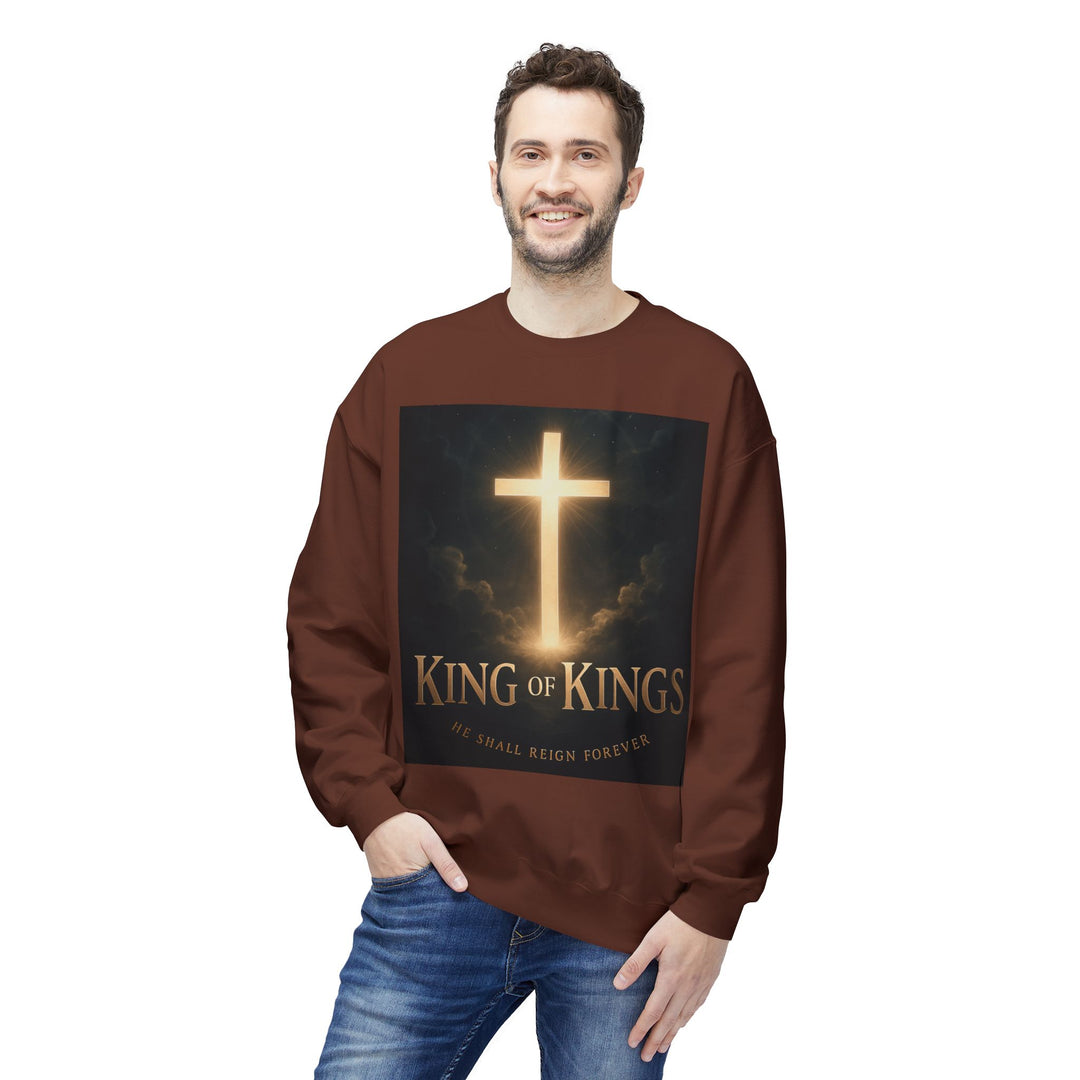 Christian Crewneck Sweatshirt - "King of Kings / Lord of Lords" Religious Pullover