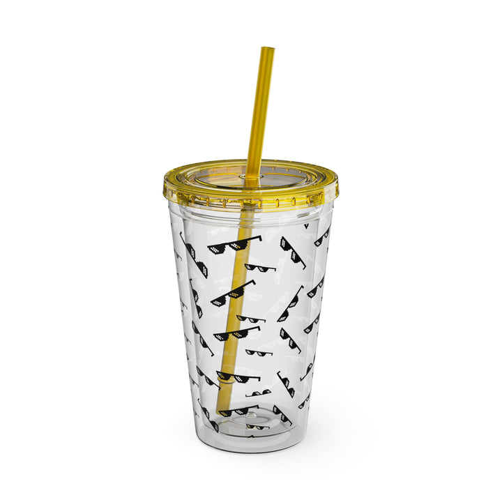 Shade Glasses Sunsplash Tumbler with Straw, 16oz