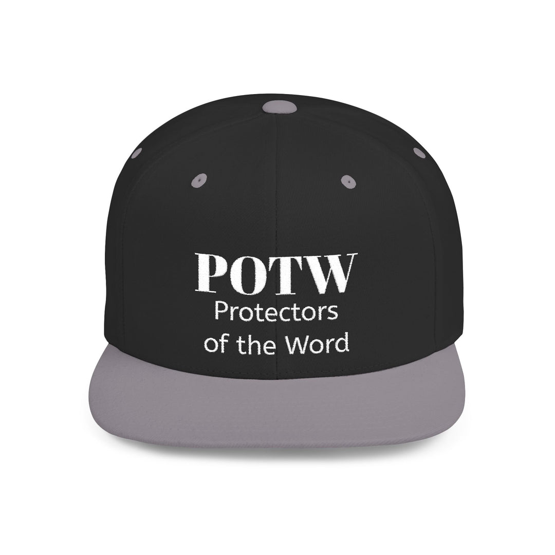 Snapback Hat — POTW 'Protectors of the Word' Logo Flat Bill Cap