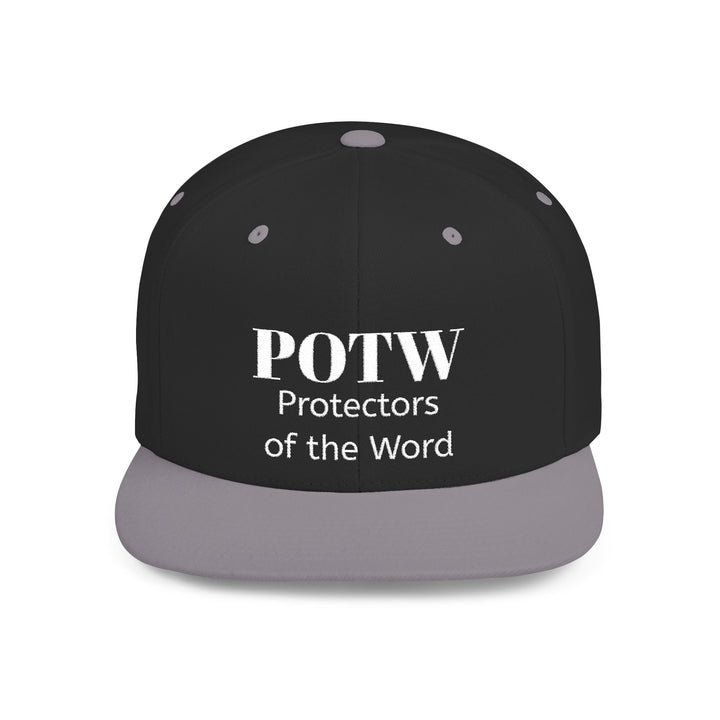 Snapback Hat — POTW 'Protectors of the Word' Logo Flat Bill Cap