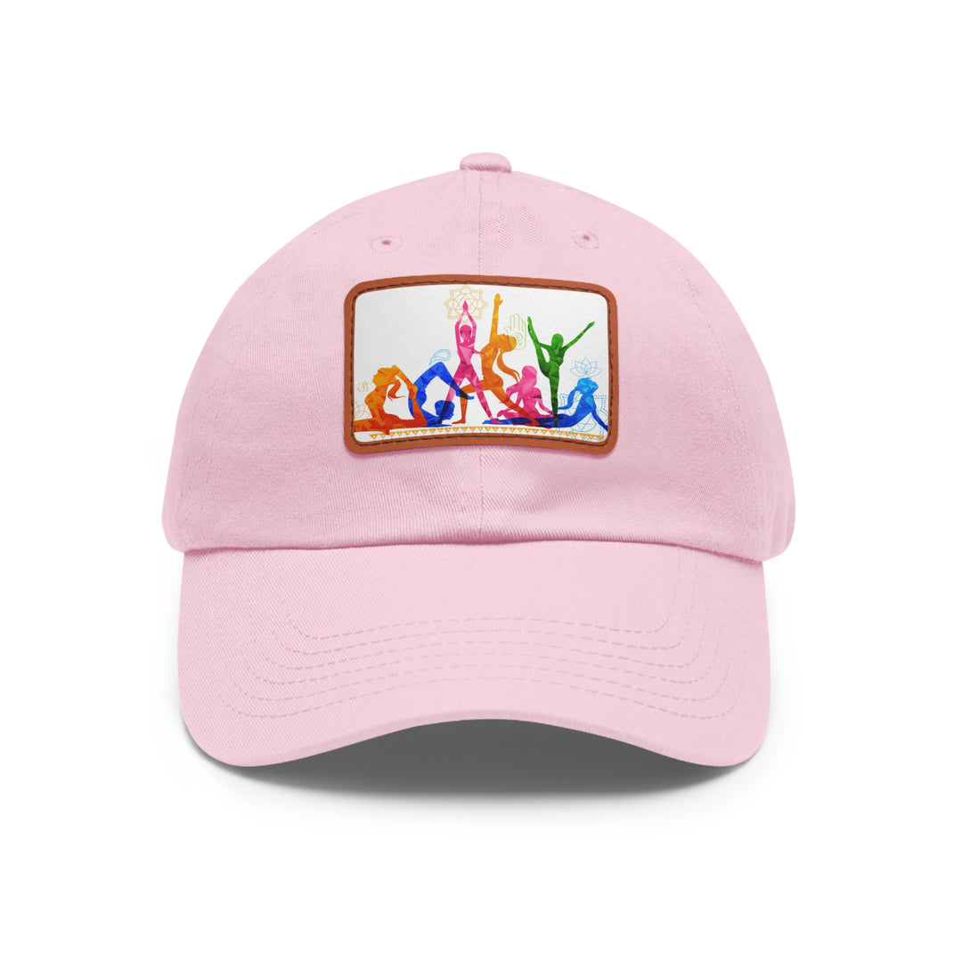 Yoga Dad Hat with Leather Patch (Rectangle)