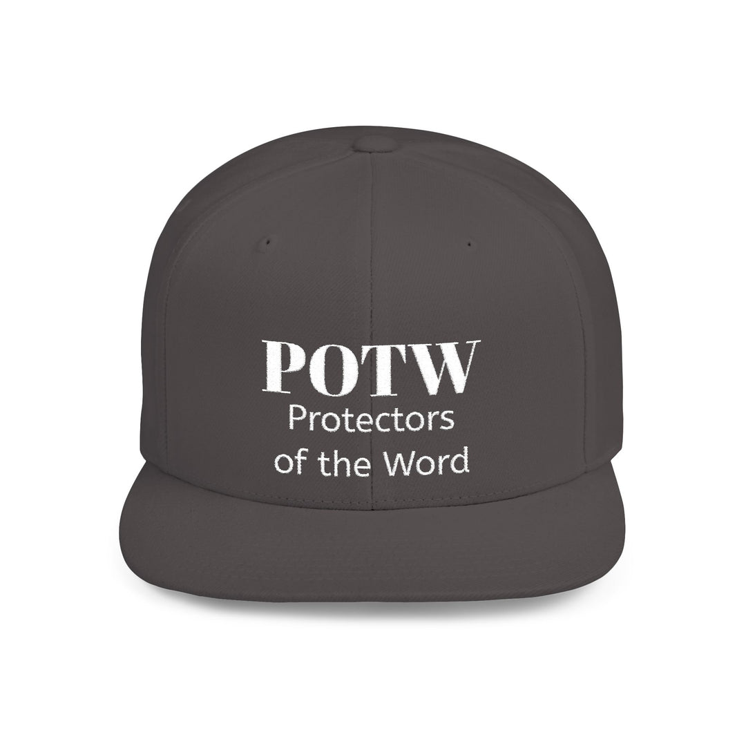 Snapback Hat — POTW 'Protectors of the Word' Logo Flat Bill Cap