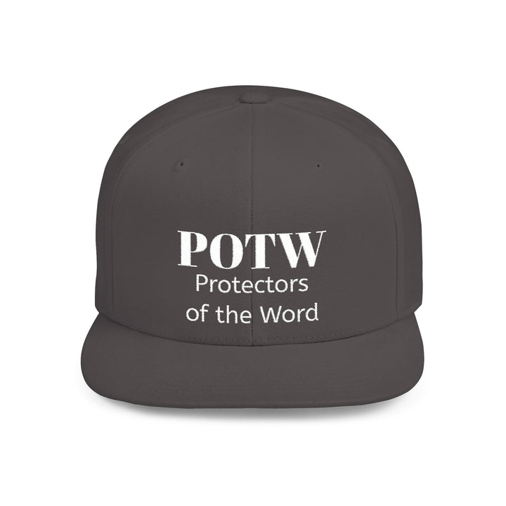 Snapback Hat — POTW 'Protectors of the Word' Logo Flat Bill Cap