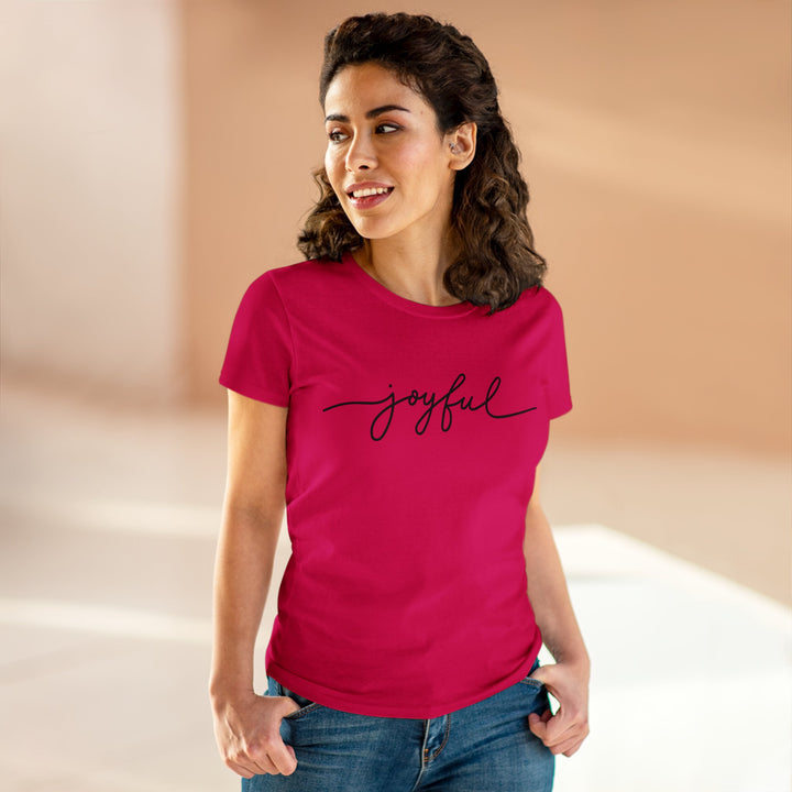 Joyful Women's Midweight Cotton Tee